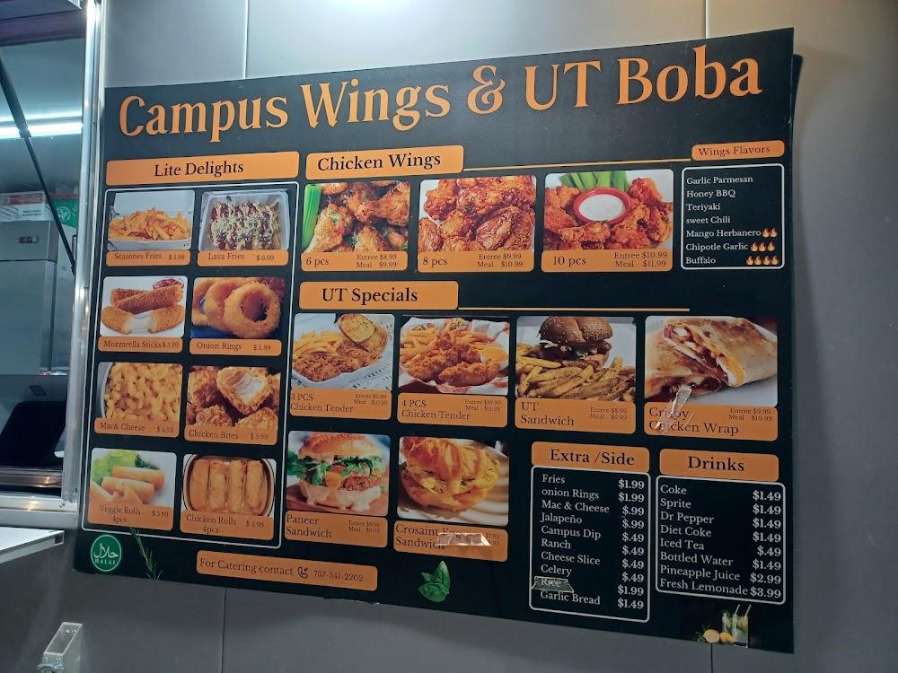 Campus Wings and Pizza Cheese Croissant
